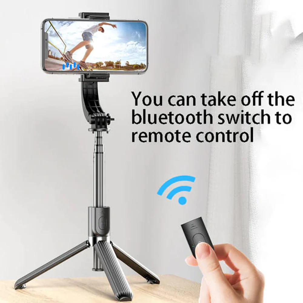 Selfie Stick Bluetooth Techsuit L08, Universal, Black - Image 5