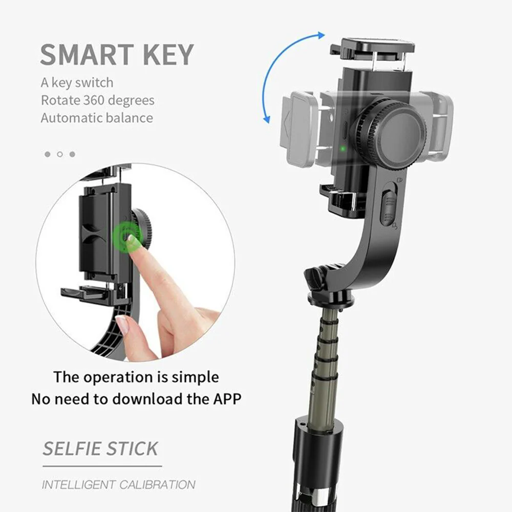 Selfie Stick Bluetooth Techsuit L08, Universal, Black - Image 7