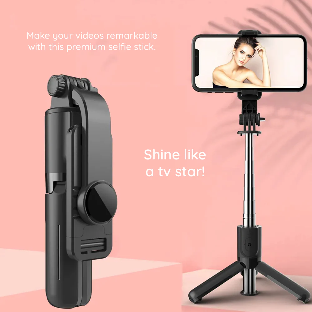 Selfie Stick Bluetooth Techsuit L11, Universal, Black - Image 5