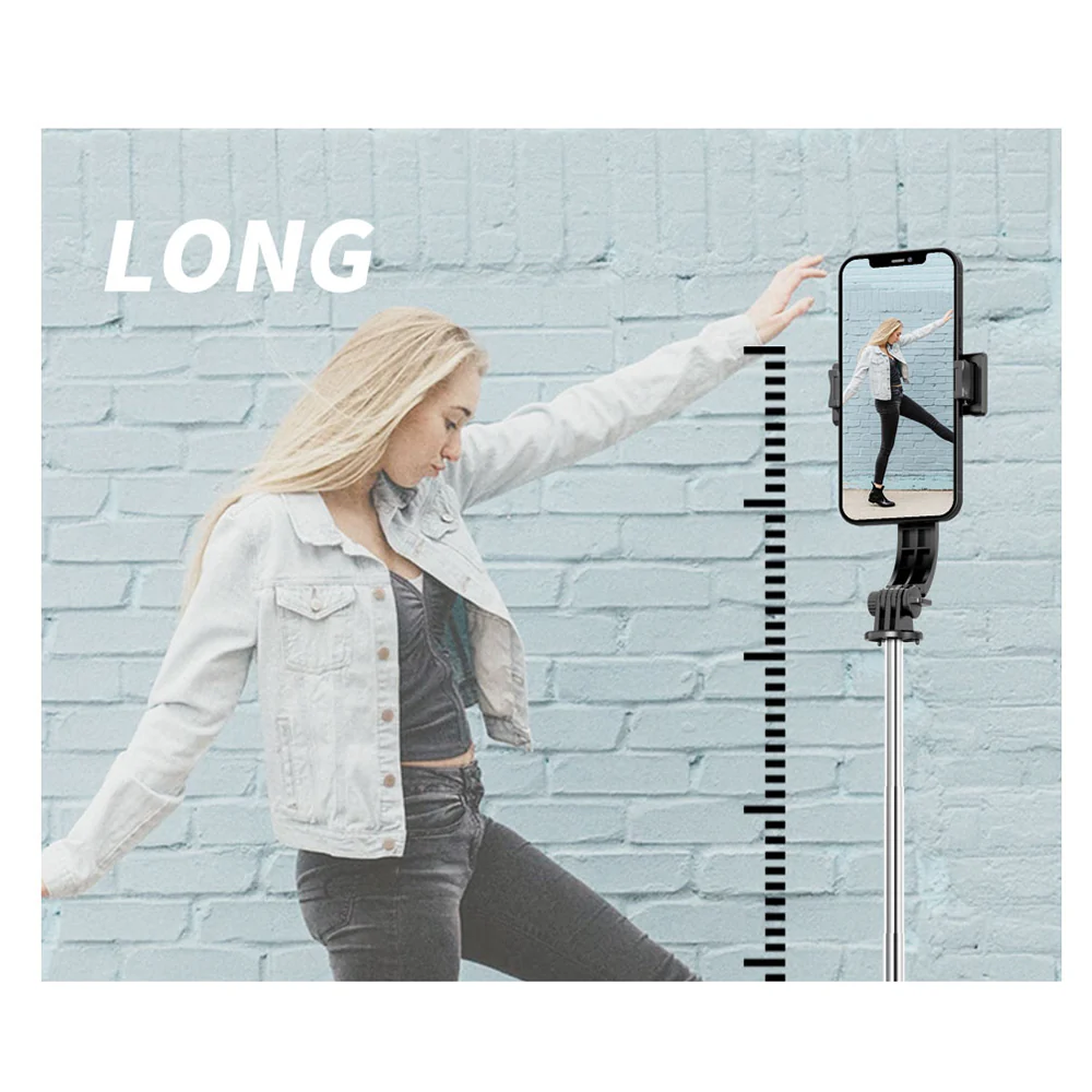 Selfie Stick Bluetooth Techsuit L13, Universal, Black - Image 7