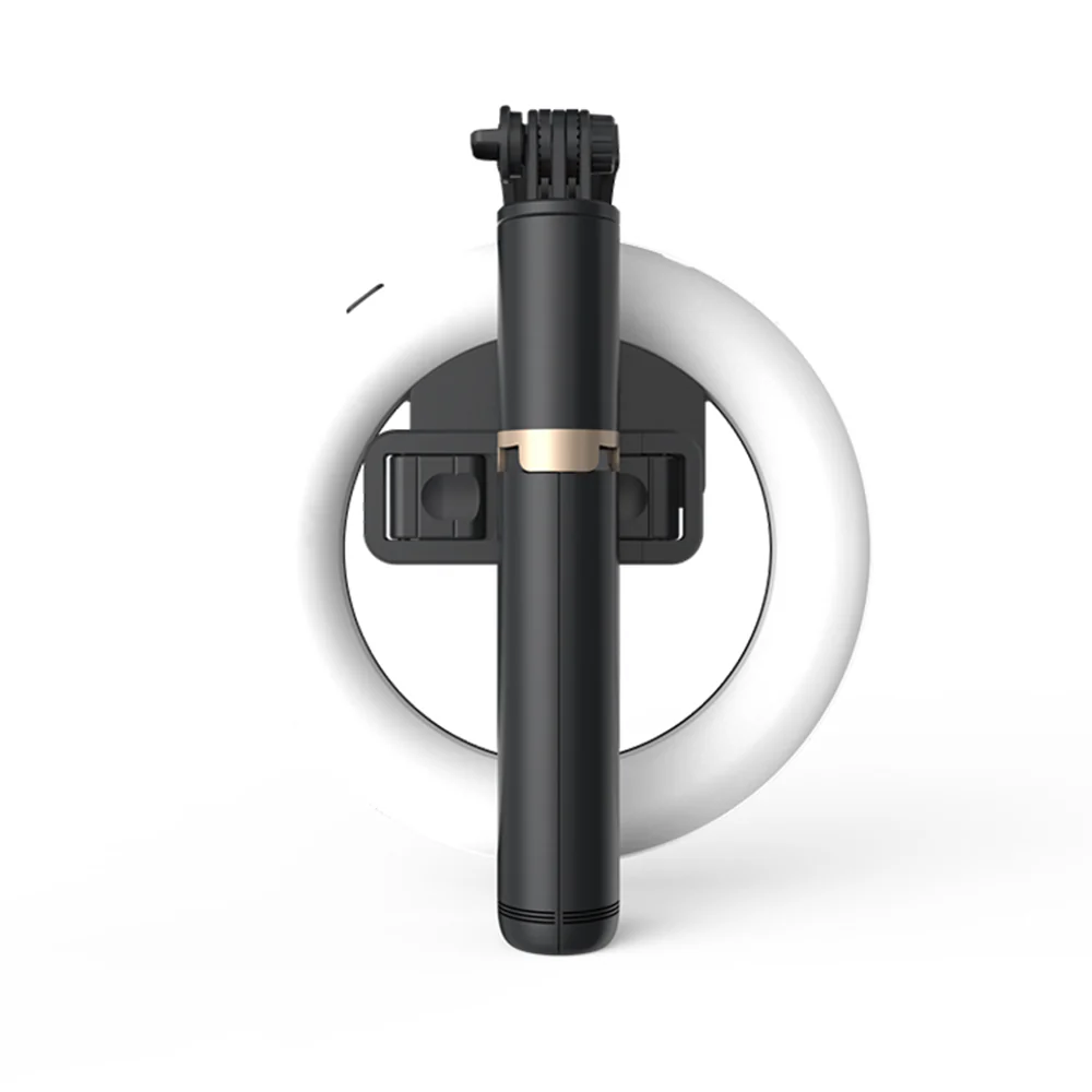 Selfie Stick Bluetooth Techsuit Q07 Ring Light, Universal, Black - Image 5