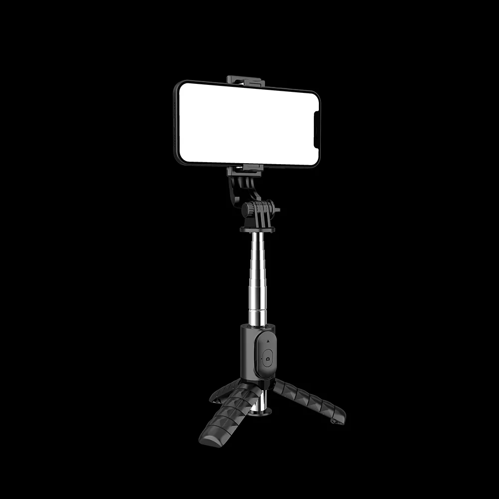 Selfie Stick Bluetooth Techsuit Q11, Universal, Black - Image 5