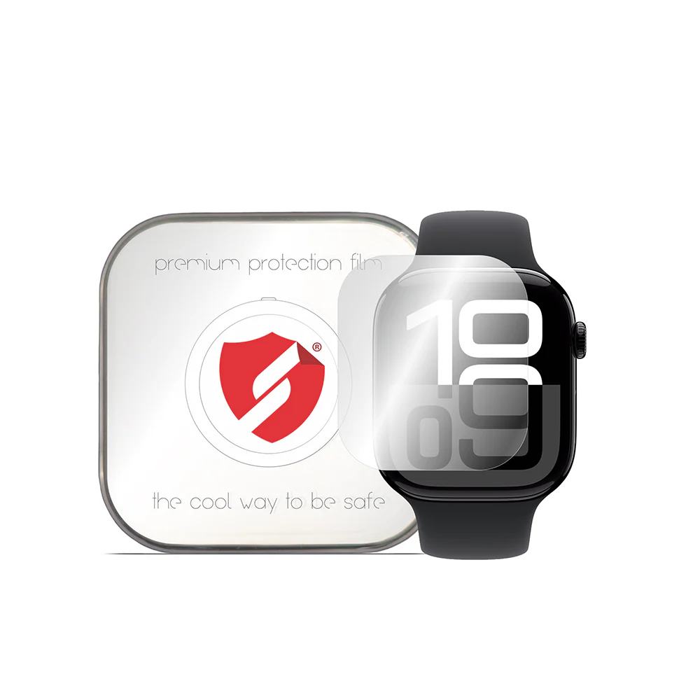 Smart Protection Premium Classic Protective Film for Apple Watch 10 46mm Series, Set of 4 pieces, Plastic - Image 2