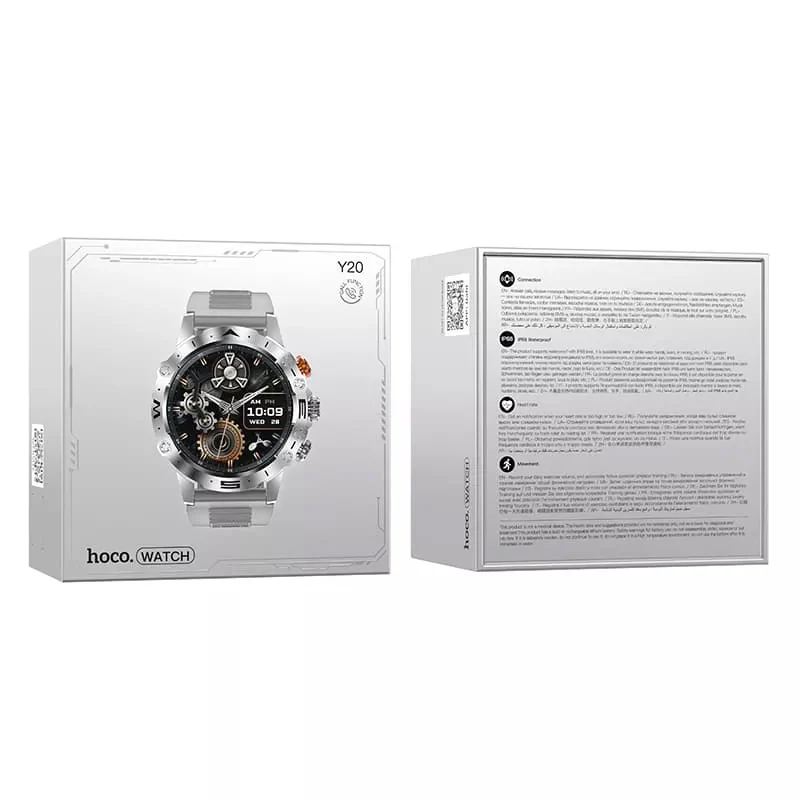 Smartwatch HOCO Y20, Silver - Image 3