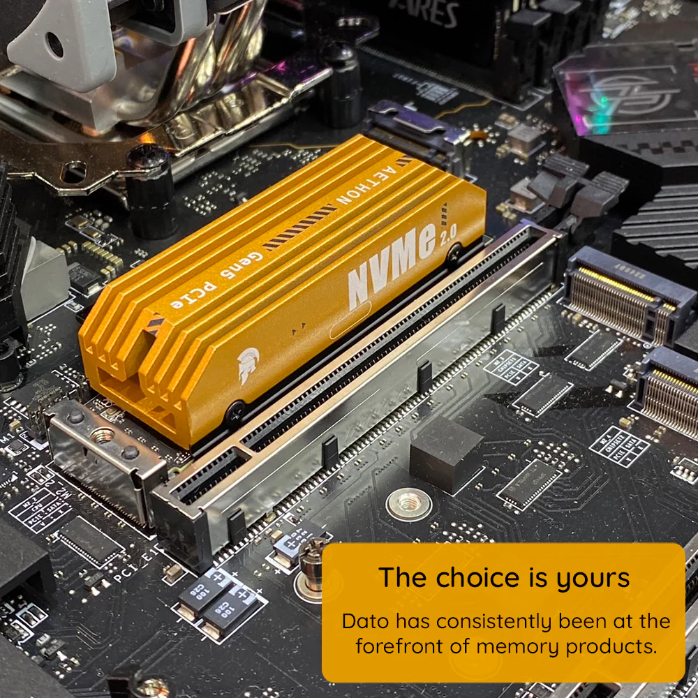 Solid State Drive (SSD) Dato Ares Aethon, 1TB, NVMe M.2, PCIe Gen5x4 ARSAT-1TB - Image 3