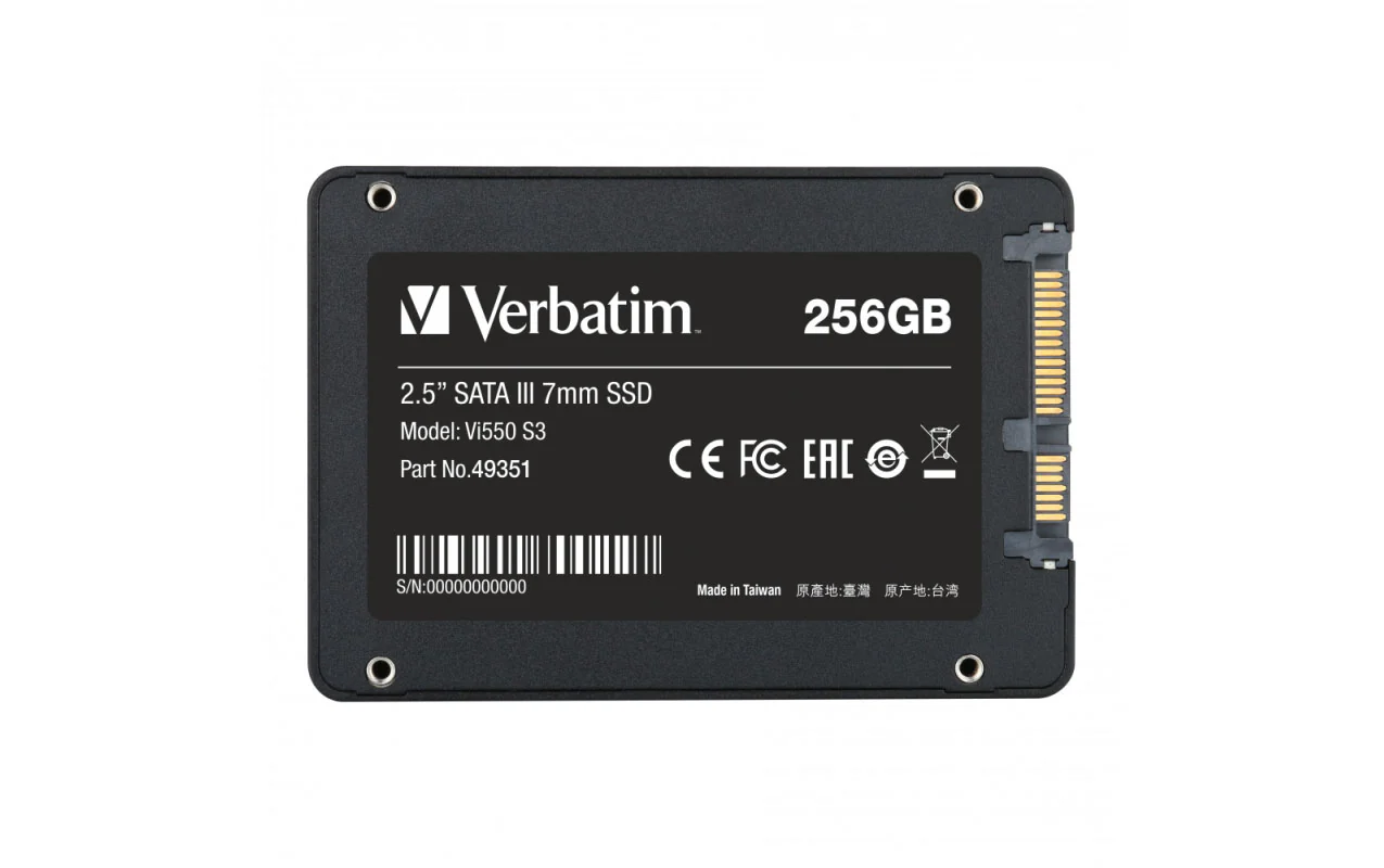 Solid State Drive (SSD) Verbatim VI550 S3, 256GB, 2.5inch, SATA III 49351 - Image 3