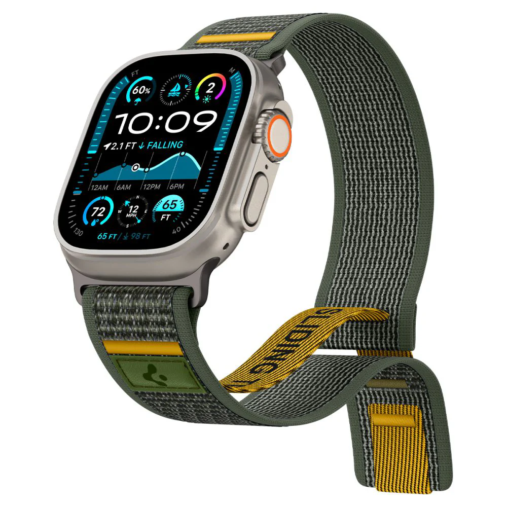 Spigen Athlex Air Strap for Apple Watch 49mm / 46mm / 45mm / 44mm Series, Green AMP09035 - Image 2