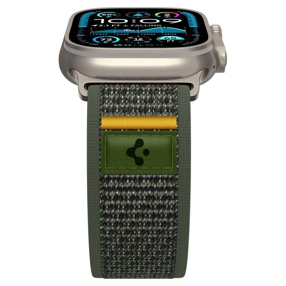 Spigen Athlex Air Strap for Apple Watch 49mm / 46mm / 45mm / 44mm Series, Green AMP09035 - Image 3