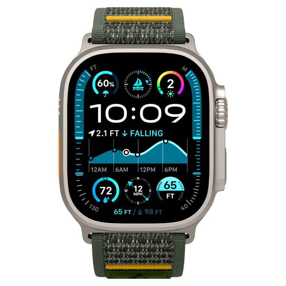 Spigen Athlex Air Strap for Apple Watch 49mm / 46mm / 45mm / 44mm Series, Green AMP09035 - Image 4