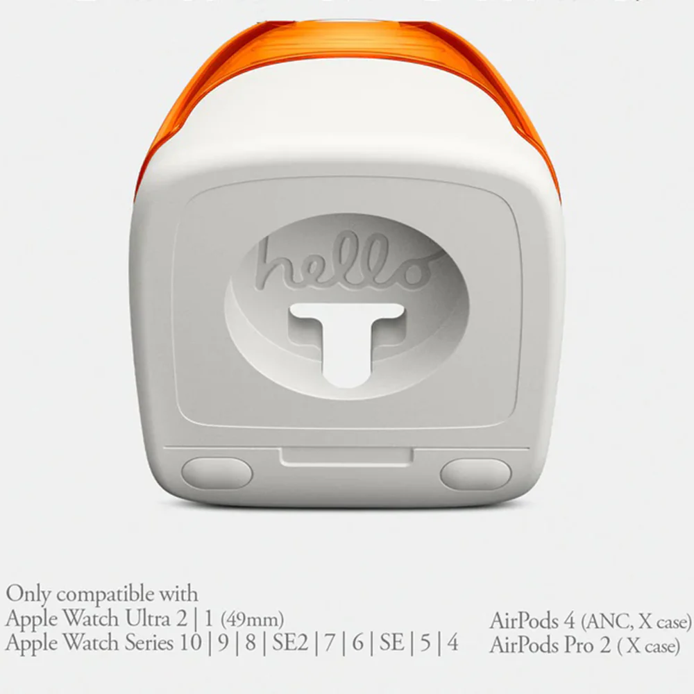 Spigen C1 Classic Stand for Apple Watch Wireless Charger Series, Red AMP09341 - Image 7