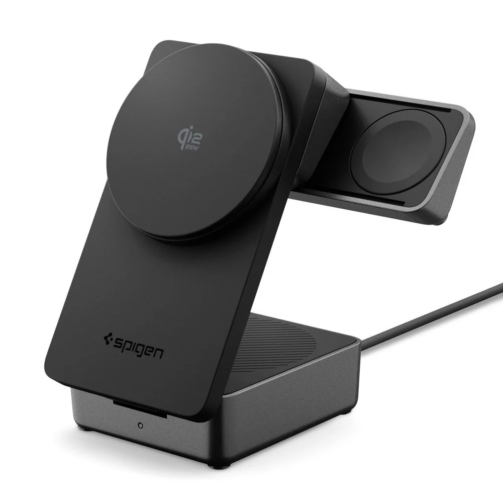 Spigen EF323MQ Essential 3in1 Wireless Network Charger, 25W, Black ACH10398