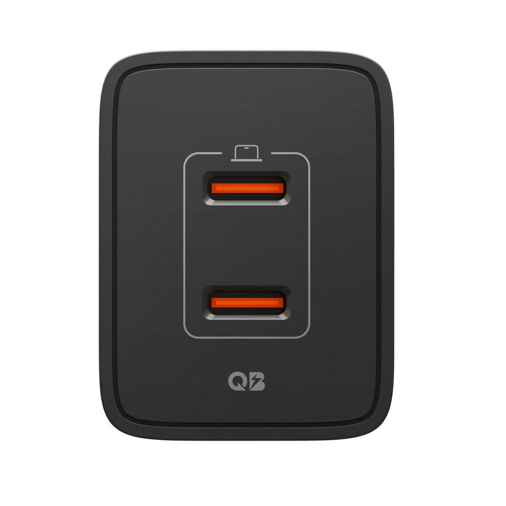 Spigen Essential Network Charger, 47W, 3A, 2 x USB-C, Black ACH09457 - Image 3