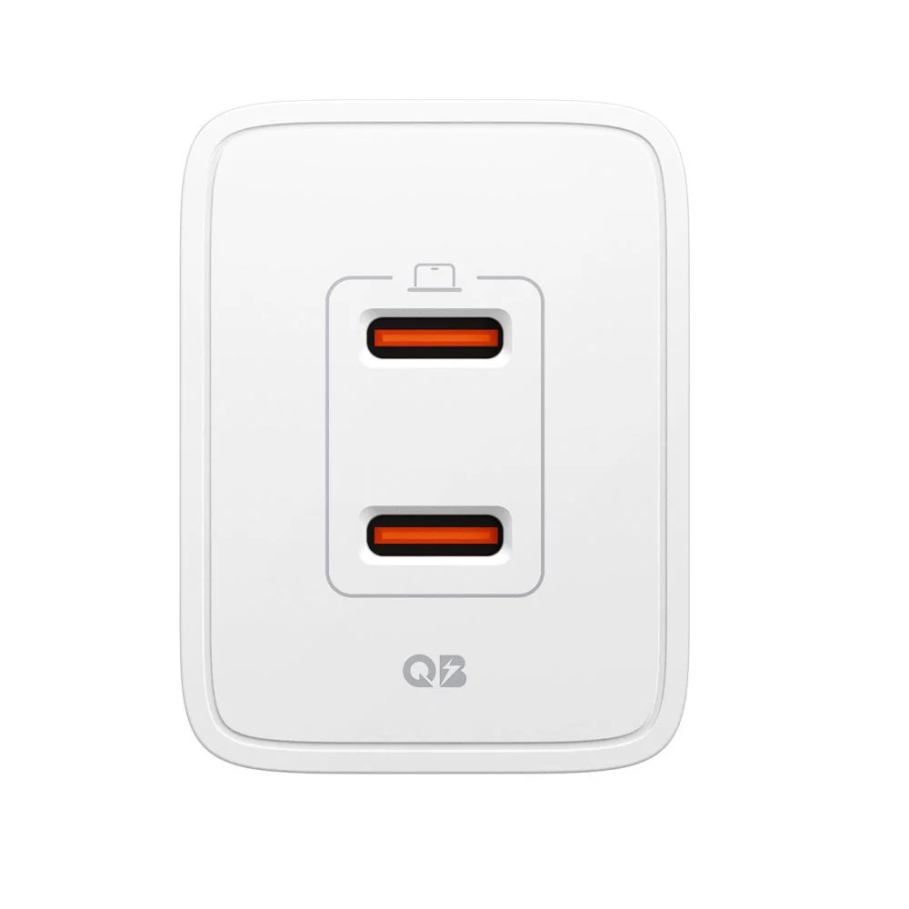 Spigen Essential Network Charger, 47W, 3A, 2 x USB-C, White ACH08707 - Image 3