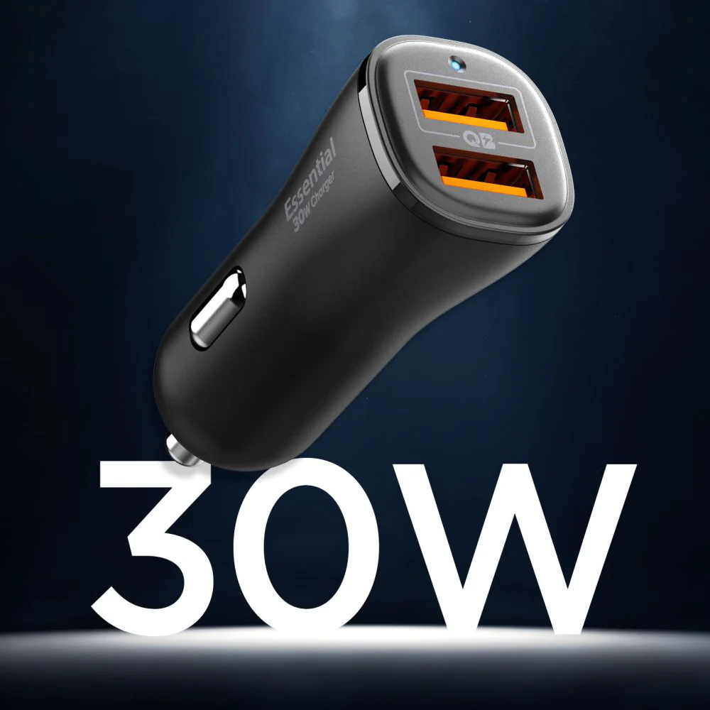 Spigen EV302 Essential Car Charger, 30W, 3A, 2 x USB-A, Black ACP08700 - Image 5