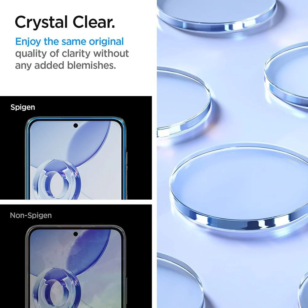 Spigen GlastR Align Master Screen Protector for Samsung Galaxy A54 A546, Tempered Glass, Full Glue, Set of 2 pieces AGL05966 - Image 5