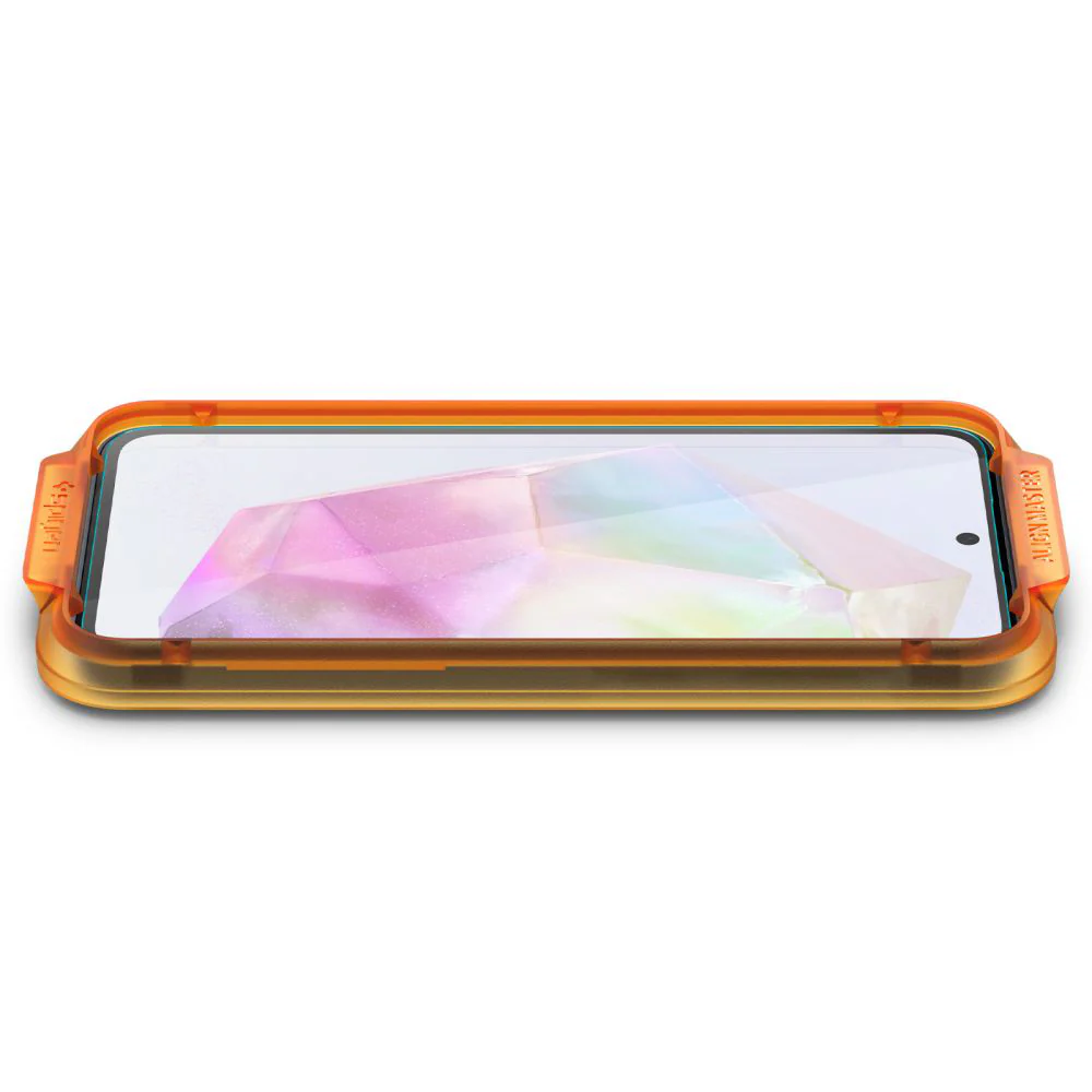 Spigen GlastR Align Master Screen Protector for Samsung Galaxy M35 / A35 5G A356, Tempered Glass, Full Glue, Set of 2 pieces AGL07772 - Image 5