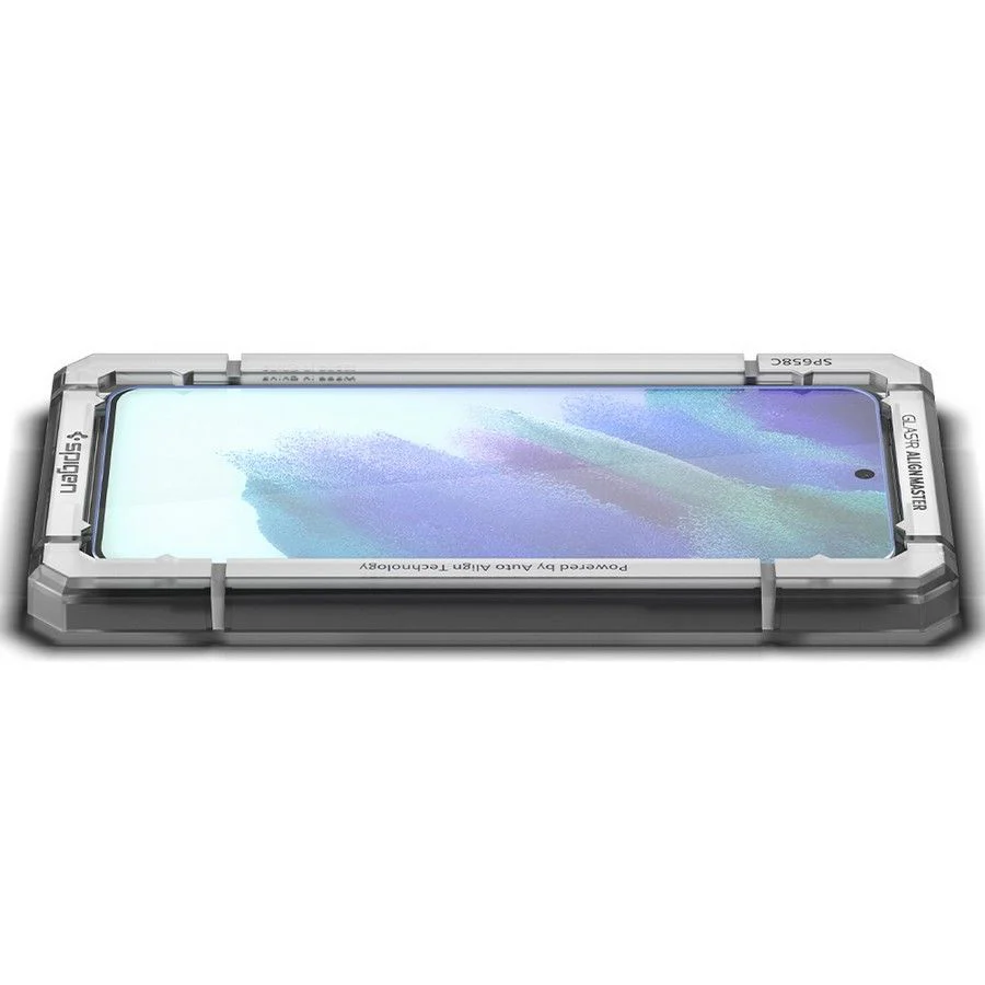 Spigen GlastR Align Master Screen Protector for Samsung Galaxy S21 FE 5G G990, Tempered Glass, Full Glue, Set of 2 pieces AGL03088 - Image 4