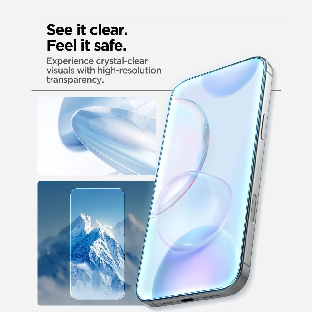 Spigen GlastR Align Master Slim Screen Protector for Apple iPhone 17 Pro Max, Tempered Glass, Full Glue, Set of 3 pieces AGL10099 - Image 8
