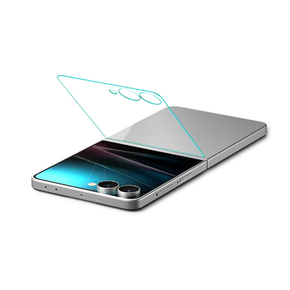 Spigen GlastR EZ FIT Exterior Screen Protector for Samsung Galaxy Z Flip7 F766, Tempered Glass, Full Glue AGL09586 - Image 4