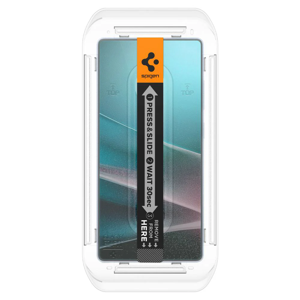 Spigen GlastR EZ FIT HD Privacy Screen Protector for Samsung Galaxy S25 Ultra S938, Tempered Glass, Full Glue, Set of 2 pieces AGL09335 - Image 6