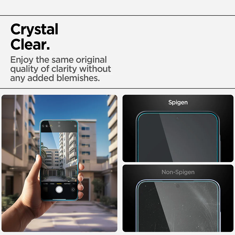 Spigen GlastR EZ FIT HD Screen Protector for Samsung Galaxy A37 5G / A36 A366, Tempered Glass, Full Glue AGL11365 - Image 4