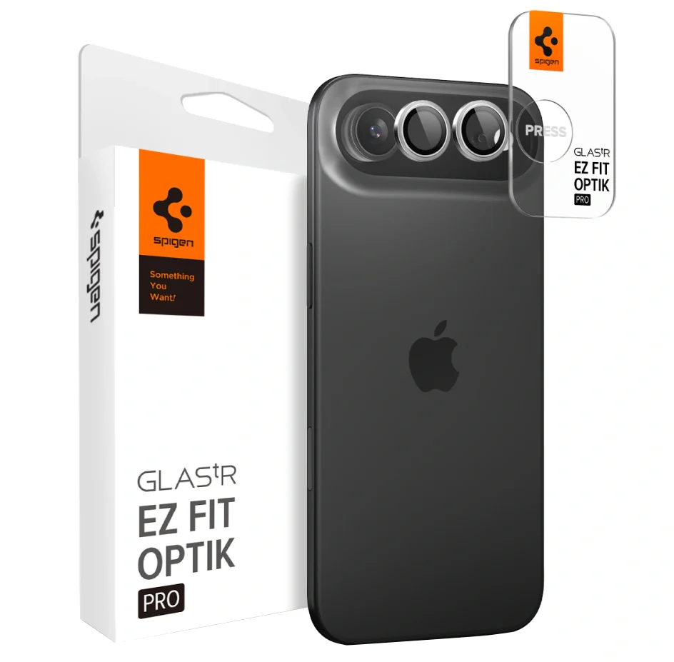 Spigen GlastR EZ FIT Optik Pro Rear Camera Protector for Apple iPhone 17 Air, Tempered Glass, Silver AGL10132 - Image 5