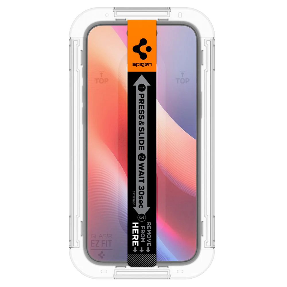 Spigen GlastR EZ FIT Privacy Screen Protector for Apple iPhone 16 / 15, Tempered Glass, Full Glue, Set of 2 pieces AGL06905 - Image 6