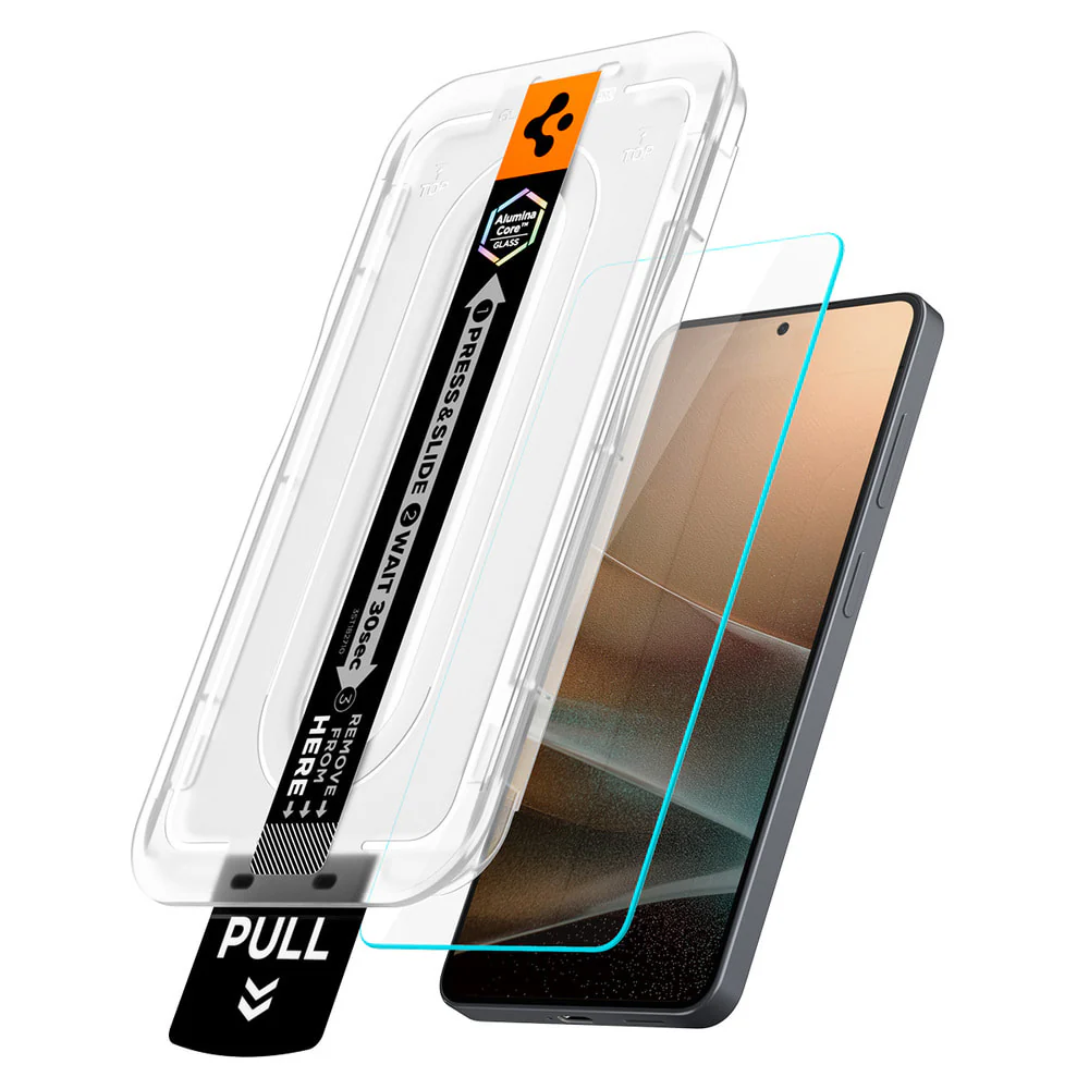 Spigen GlastR EZ FIT Pro HD (Anti-Reflection) Screen Protector for Samsung Galaxy S26 Plus S947, Tempered Glass, Full Glue, Set of 2 Pieces - Image 3
