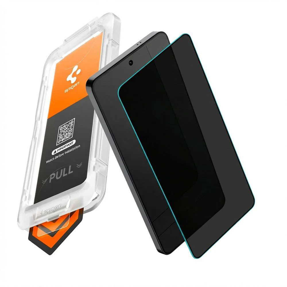 Spigen GlastR EZ FIT Pro HD Privacy Screen Protector for Samsung Galaxy S26 S942, Tempered Glass, Full Glue AGL11098 - Image 2