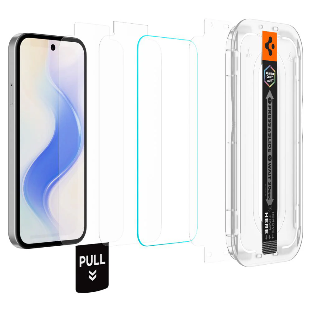 Spigen GlastR EZ FIT Pro HD Screen Protector for Google Pixel 10a, Tempered Glass, Full Glue, Set of 2 pieces AGL11364 - Image 2