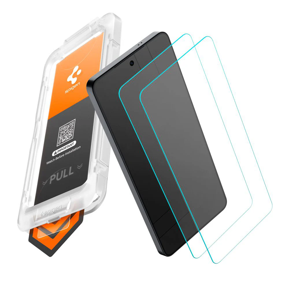 Spigen GlastR EZ FIT Pro HD Screen Protector for Samsung Galaxy S26 Plus S947, Tempered Glass, Full Glue, Set of 2 pieces AGL11084 - Image 2