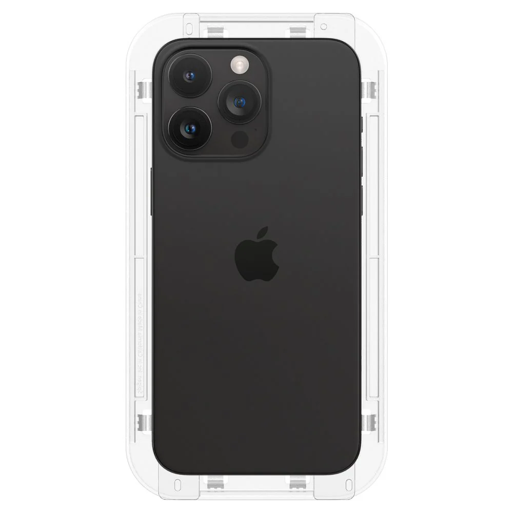 Spigen GlastR EZ FIT Screen Protector for Apple iPhone 15 Pro, Tempered Glass, Full Glue, Set of 2 pieces AGL06892 - Image 7