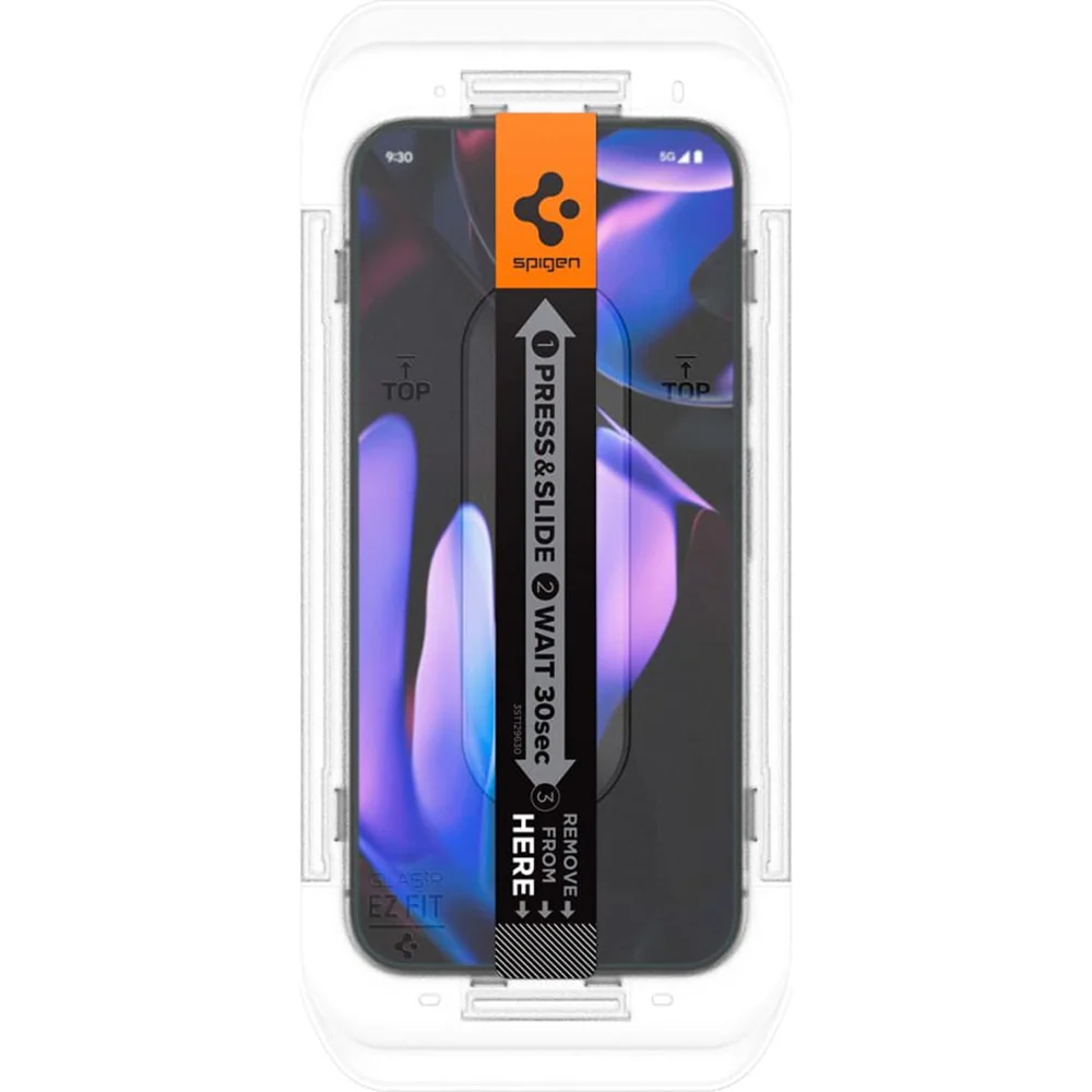 Spigen GlastR EZ FIT Screen Protector for Google Pixel 9 Pro XL, Tempered Glass, Full Glue, Set of 2 pieces AGL08445 - Image 6