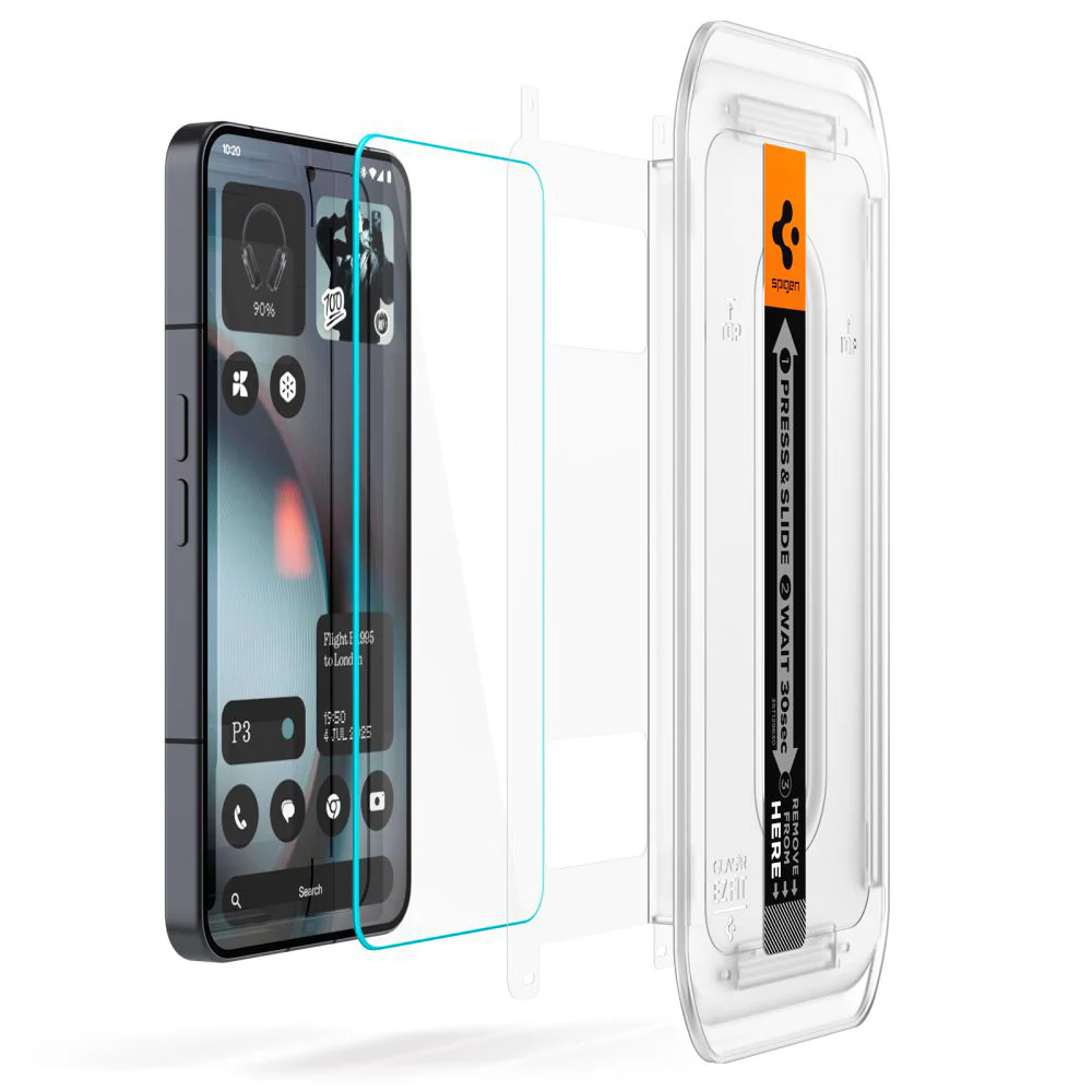 Spigen GlastR EZ FIT Screen Protector for Nothing Phone (3), Tempered Glass, Full Glue, Set of 2 pieces AGL10165 - Image 2