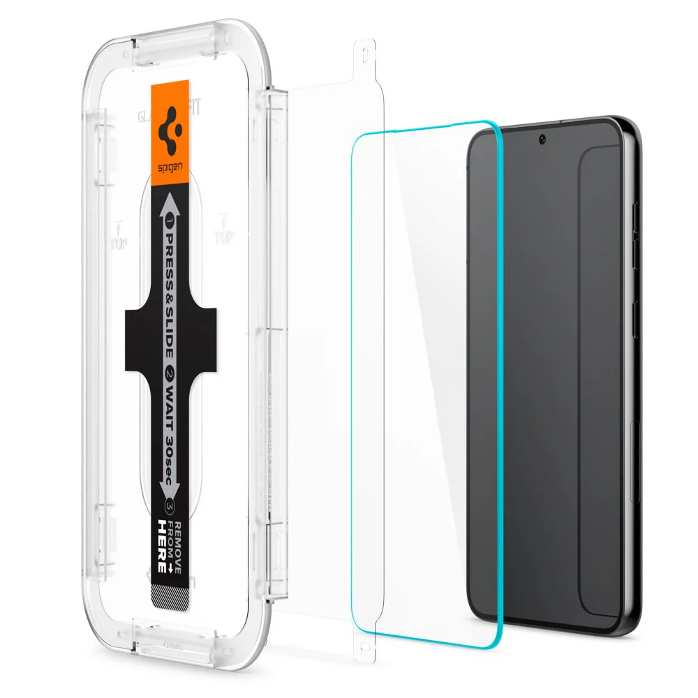 Spigen GlastR EZ FIT Screen Protector for Samsung Galaxy S23 S911, Tempered Glass, Full Glue, Set of 2 pieces AGL05958 - Image 5