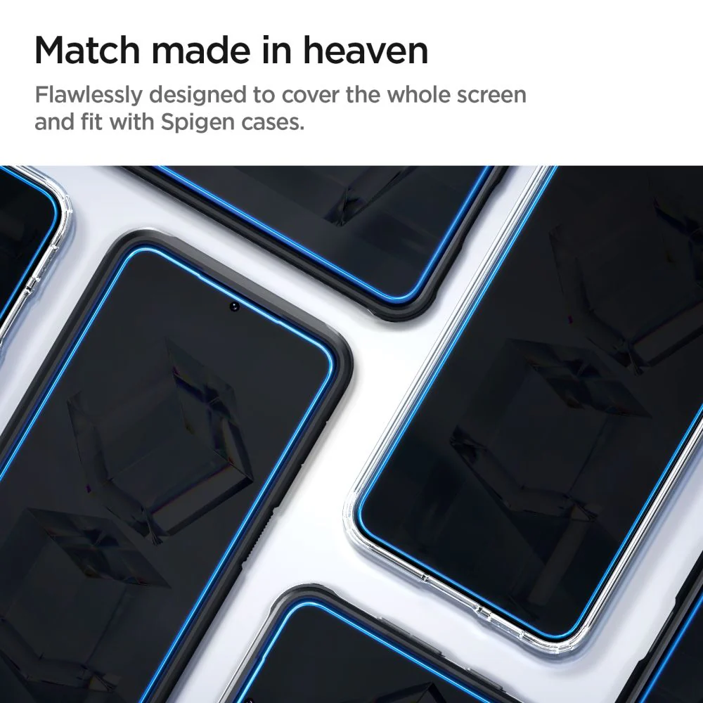 Spigen GlastR EZ FIT Screen Protector for Samsung Galaxy S23 S911, Tempered Glass, Full Glue, Set of 2 pieces AGL05958 - Image 6