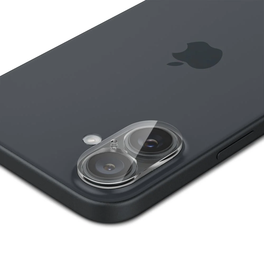 Spigen GlastR Optik Rear Camera Protective Film for Apple iPhone 16 Plus / 16, Tempered Glass, Set of 2 Pieces, Transparent AGL07923 - Image 2