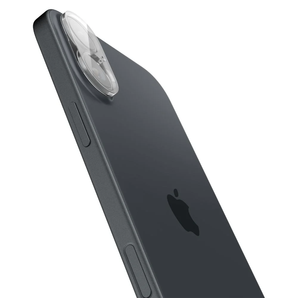 Spigen GlastR Optik Rear Camera Protective Film for Apple iPhone 16 Plus / 16, Tempered Glass, Set of 2 Pieces, Transparent AGL07923 - Image 3