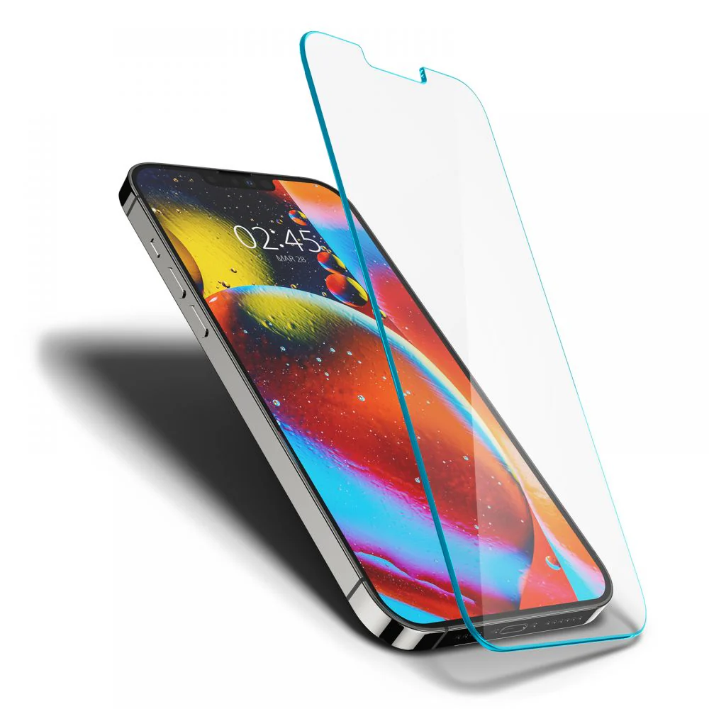Spigen GlastR Slim Screen Protector for Apple iPhone 14 Plus / 13 Pro Max, Tempered Glass, Full Glue AGL03382 - Image 4
