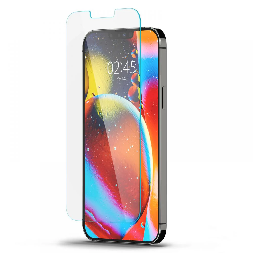 Spigen GlastR Slim Screen Protector for Apple iPhone 17e / 16e / 14 / 13 Pro, Tempered Glass, Full Glue AGL03391 - Image 2