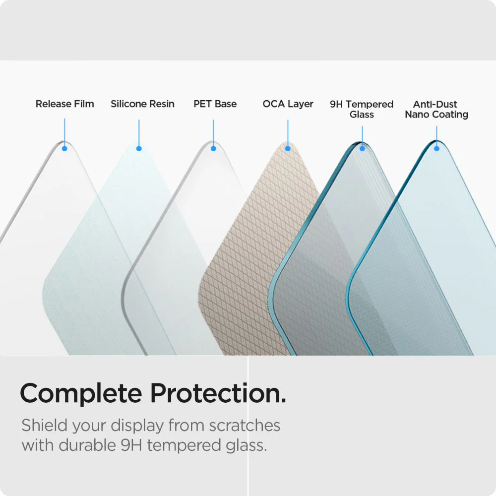 Spigen GlastR Slim Screen Protector for Samsung Galaxy XCover7 Pro / Xcover7 G556, Tempered Glass, Full Glue, Set of 2 pieces AGL09407 - Image 6