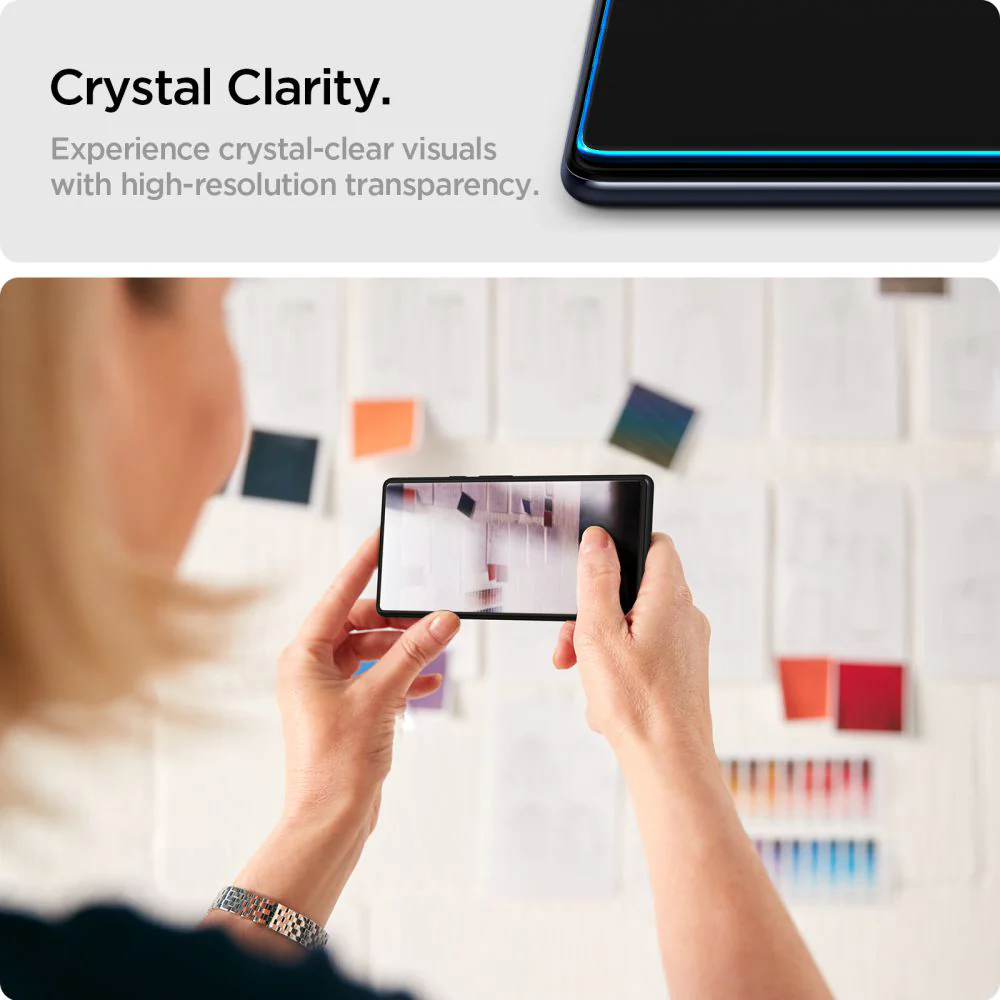 Spigen GlastR Slim Screen Protector for Samsung Galaxy XCover7 Pro / Xcover7 G556, Tempered Glass, Full Glue, Set of 2 pieces AGL09407 - Image 7