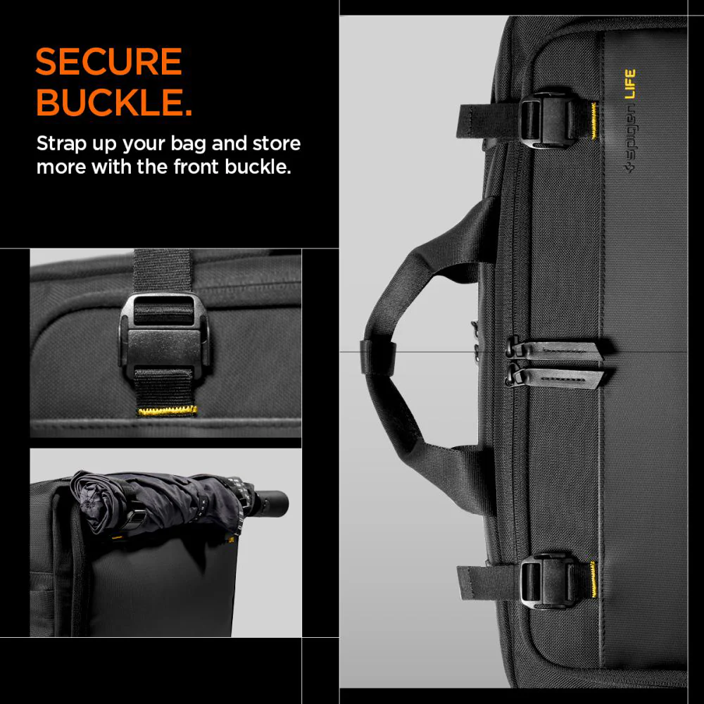 Spigen Klasden Bag for 16inch Laptop, Black AFA09540 - Image 11