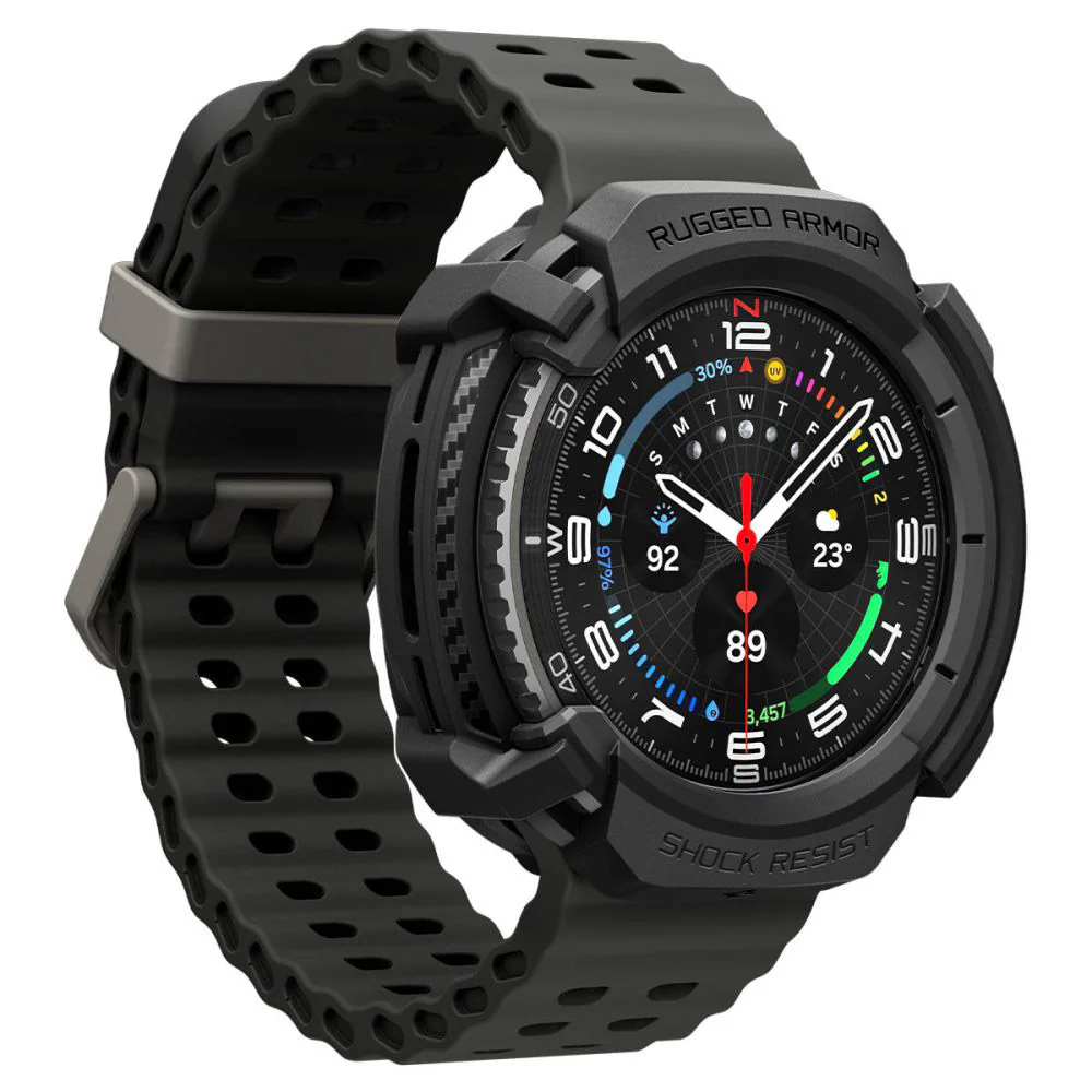 Spigen Liquid Air Case for Samsung Galaxy Watch8 Classic, Matte Black ACS09841 - Image 3