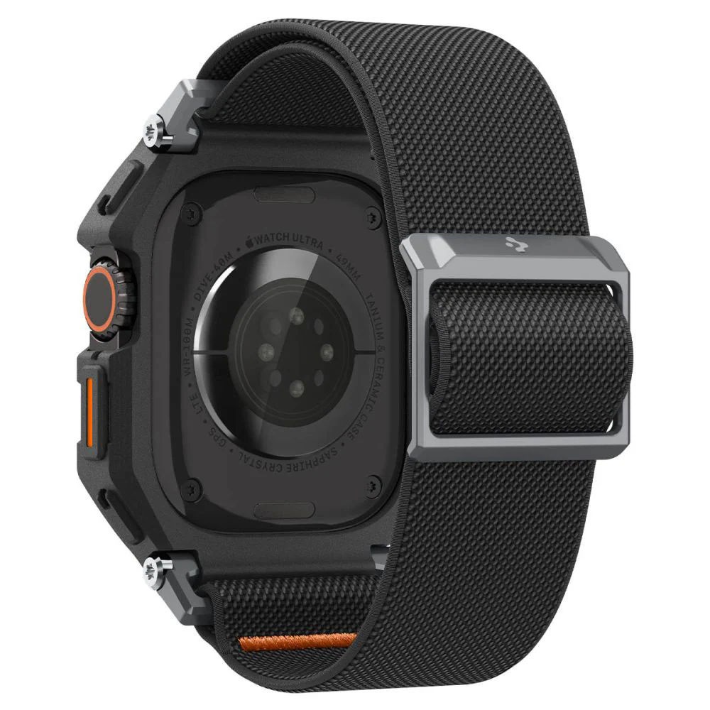 Spigen Lite Fit Pro Case with Screen Protector for Apple Watch Ultra Series, Matte Black ACS11415 - Image 2