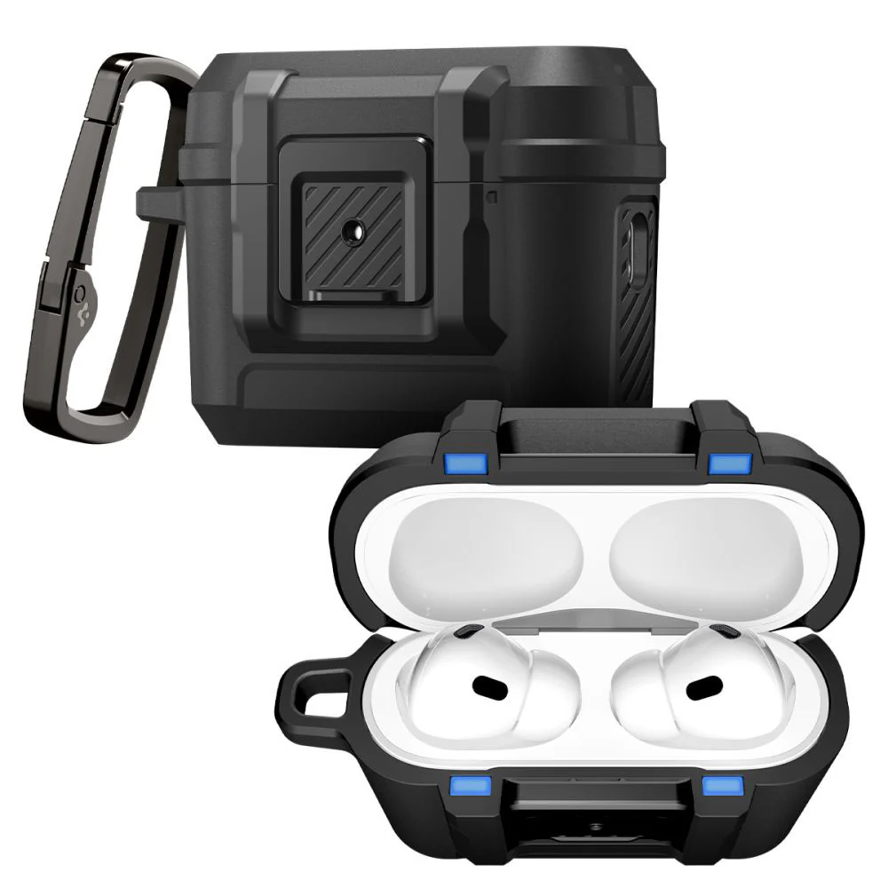 Spigen Lock Fit Case for Apple AirPods Pro 3, Matte Black ACS09825 - Image 6