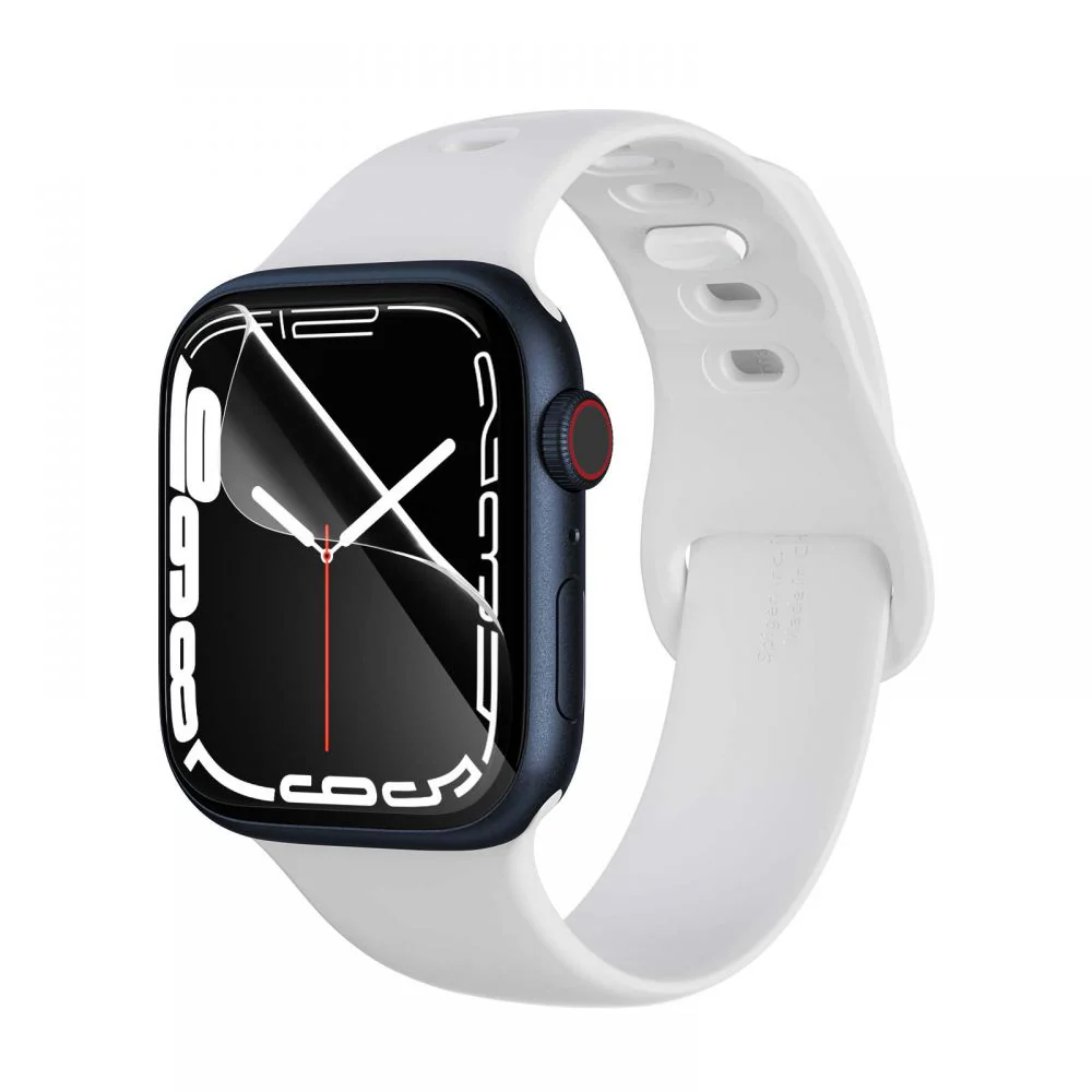 Spigen Neo Flex Protection Film for Apple Watch 45mm / 44mm / 42mm Series, Set of 3 pieces, Plastic AFL04049 - Image 2