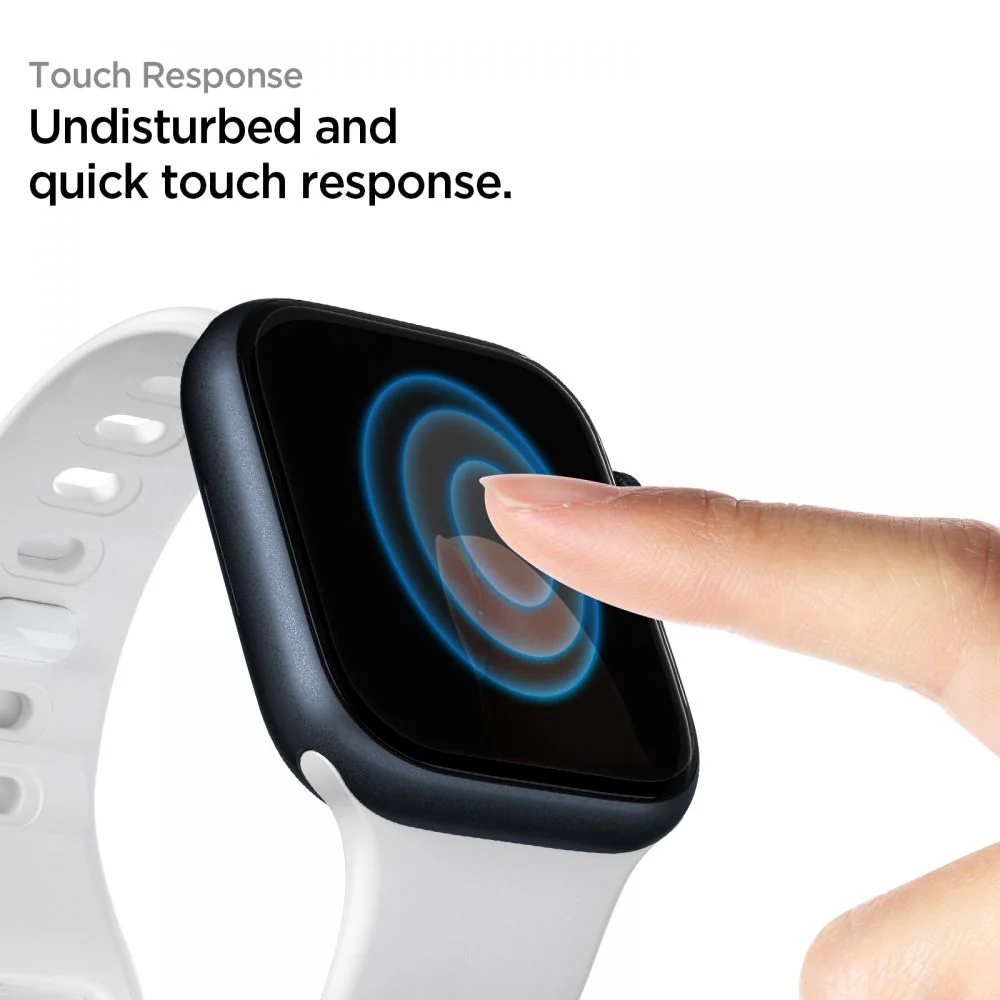 Spigen Neo Flex Protection Film for Apple Watch 45mm / 44mm / 42mm Series, Set of 3 pieces, Plastic AFL04049 - Image 4