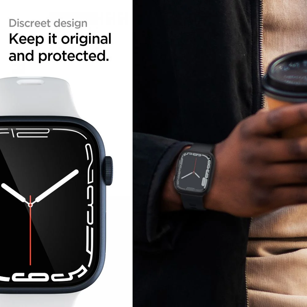 Spigen Neo Flex Protection Film for Apple Watch 45mm / 44mm / 42mm Series, Set of 3 pieces, Plastic AFL04049 - Image 6