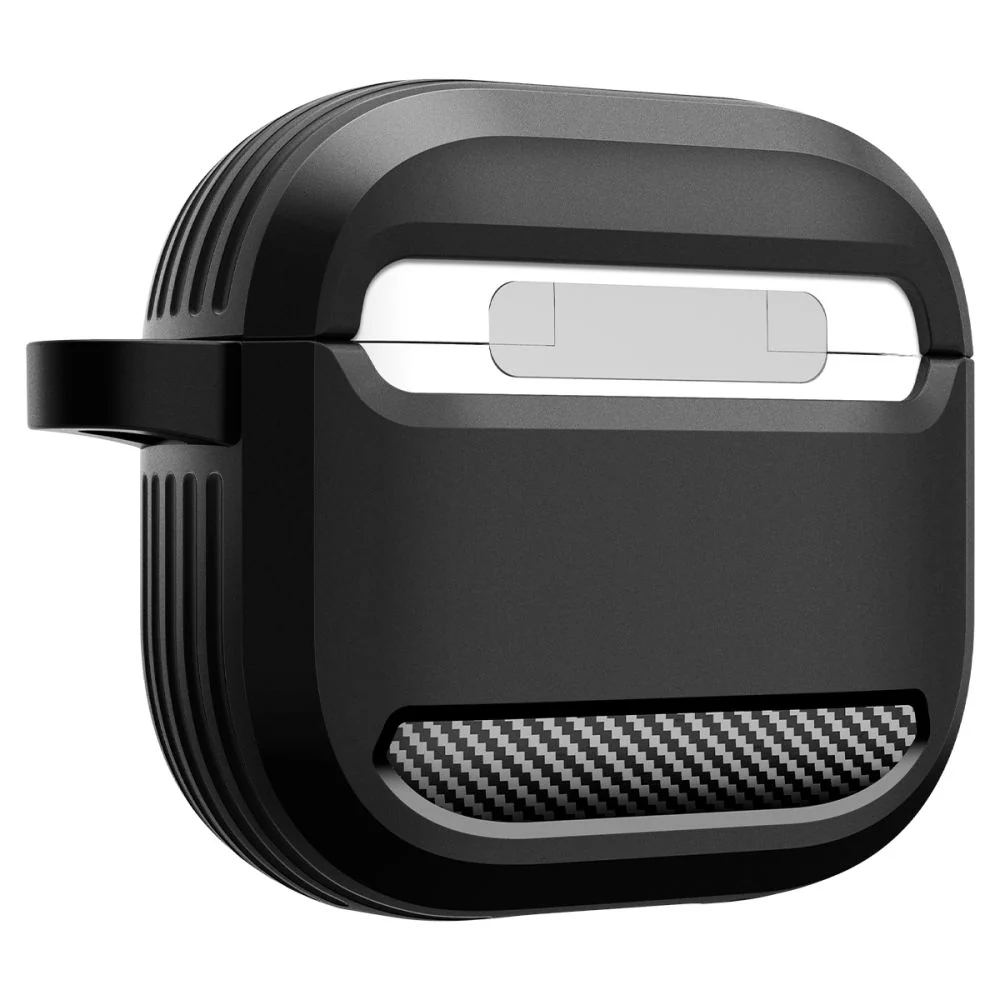 Spigen Rugged Armor Case for Apple AirPods 4, Matte Black ACS08642 - Image 5